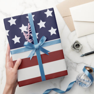 Papier Cadeau America Drapeau américain Motif américain