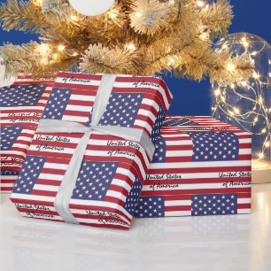 Papier Cadeau American Flag & United States of America /sports