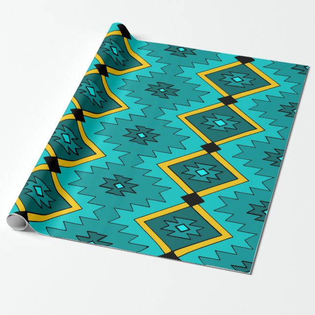 Papier Cadeau Amérindien (Déroulé)