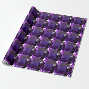 Papier Cadeau Amethyst Gemstone Purple