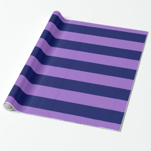 Papier Cadeau Améthyste violet, Navy Blue XL Stripes Motif V
