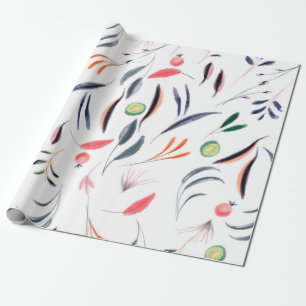 Papier Cadeau Ameublement en nappes d'aquarelle
