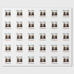 Papier Cadeau Amis animaux meilleures amies ajoutez nom photo an