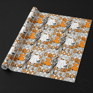 Papier Cadeau Amis de l'équipe de Cute Boo pour Halloween