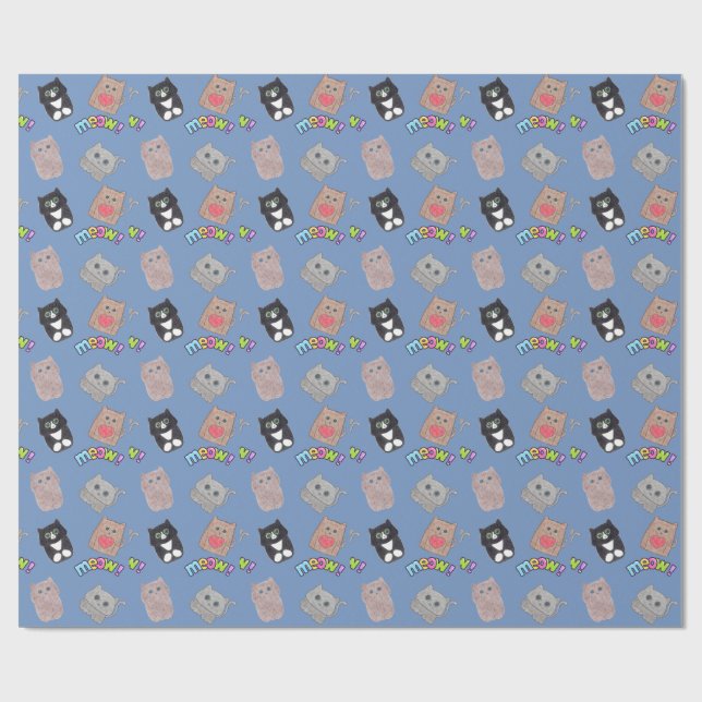 Papier Cadeau Amis des Mailiacatcreations (Plat)