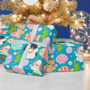 Papier Cadeau Amis sous l'eau (LIS CI-DESSOUS)