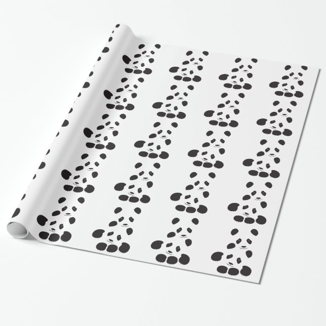 Papier Cadeau Amitié des pandas (Déroulé)