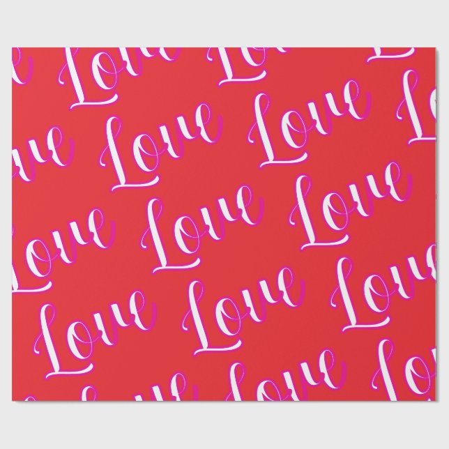Papier cadeau "Amour" (Plat)