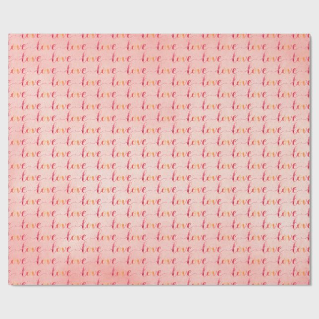 Papier Cadeau Amour (Plat)