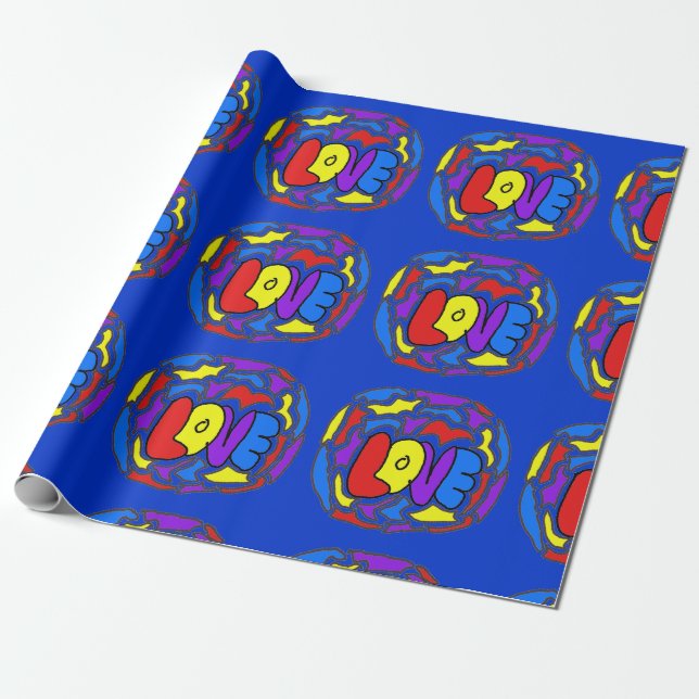 Papier Cadeau Amour (Déroulé)