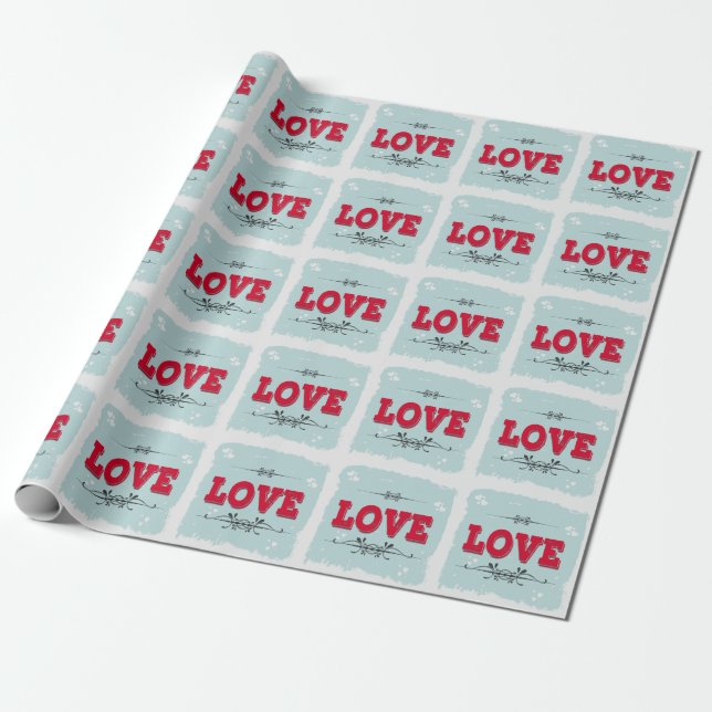 Papier Cadeau Amour (Déroulé)