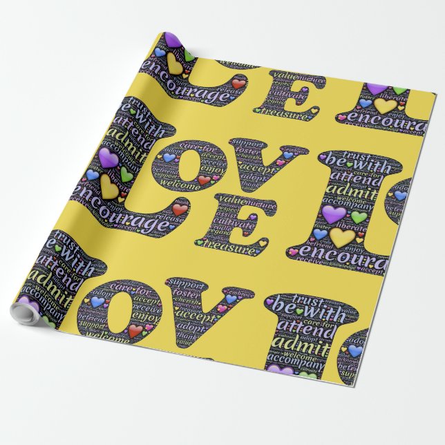 PAPIER CADEAU AMOUR (Déroulé)