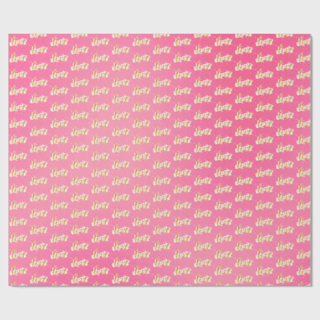 Papier Cadeau Amour (Plat)