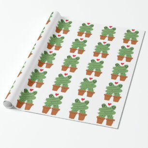 Papier Cadeau Amour de cactus