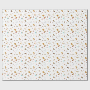 Papier Cadeau Amour de chiot motif sans couture   Chiots joueurs