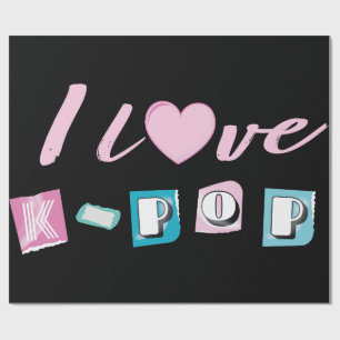 Papier Cadeau Amour de la K-pop musique coréenne fan black pink