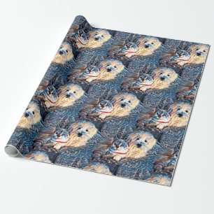 Papier Cadeau Amour des chats et des chiens