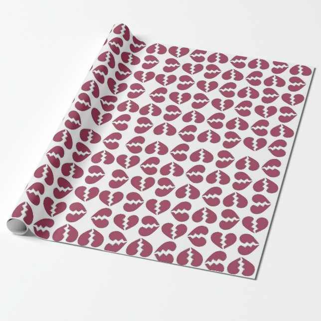 Papier Cadeau Amour en pièces Imprimer Motif Design (Déroulé)
