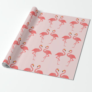 Papier Cadeau Amour Flamant rose