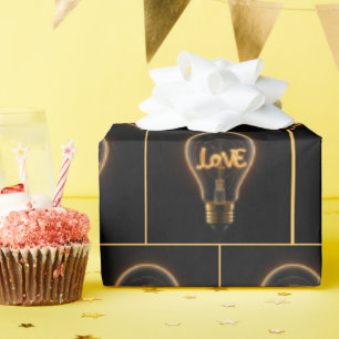 Papier Cadeau Amour Lampe