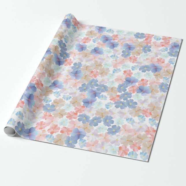 Papier Cadeau Amour pur comme une fleur (Déroulé)