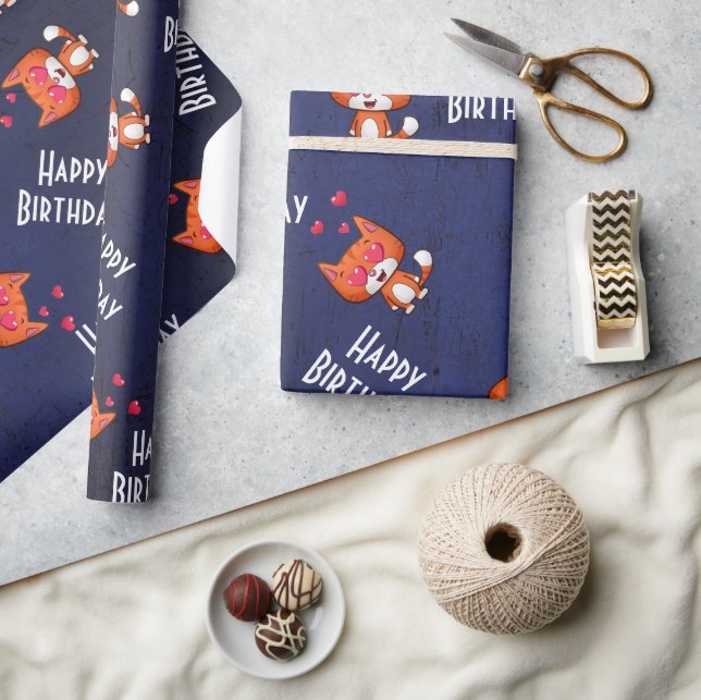 Papier Cadeau Amoureux des chats (Artisanat)