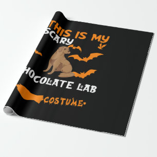 Papier Cadeau Amoureux des chiens C'Est Mon Costume De Laborat