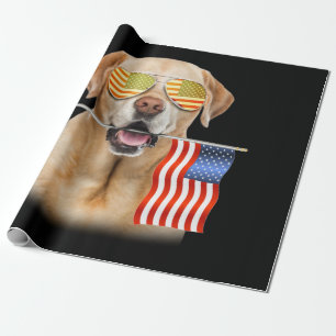 Papier Cadeau Amoureux des chiens Labrador Retriever USA