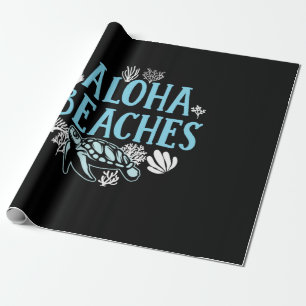 Papier Cadeau Amoureux des tortues Plages Aloha