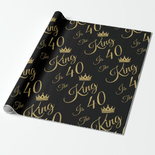 Papier Cadeau Amusant 40ème anniversaire pour les hommes