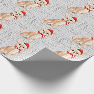 Papier Cadeau Amusant Chien Lover Chihuahua Noël
