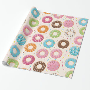 Papier Cadeau Amusant Donut