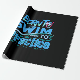 Papier Cadeau Amusant nage Cadeau design nage