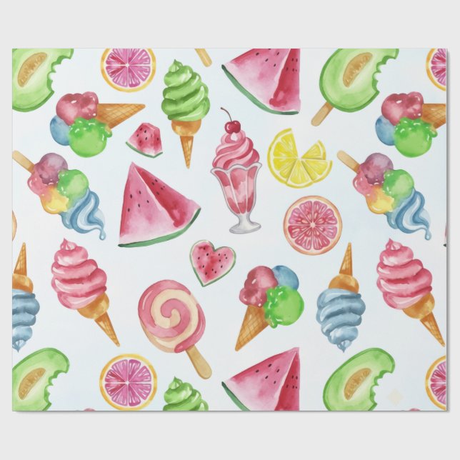 Papier Cadeau amusement au soleil (Plat)