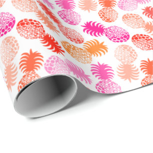 Papier Cadeau Ananas tropical de Momona Hawaiian