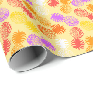 Papier Cadeau Ananas tropical de Momona Hawaiian