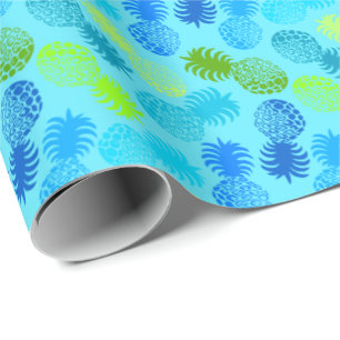 Papier Cadeau Ananas tropical de Momona Hawaiian