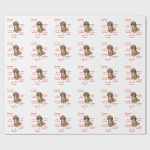 Papier Cadeau Anatomie drôle de Cockapoo - Cadeau unique de la S