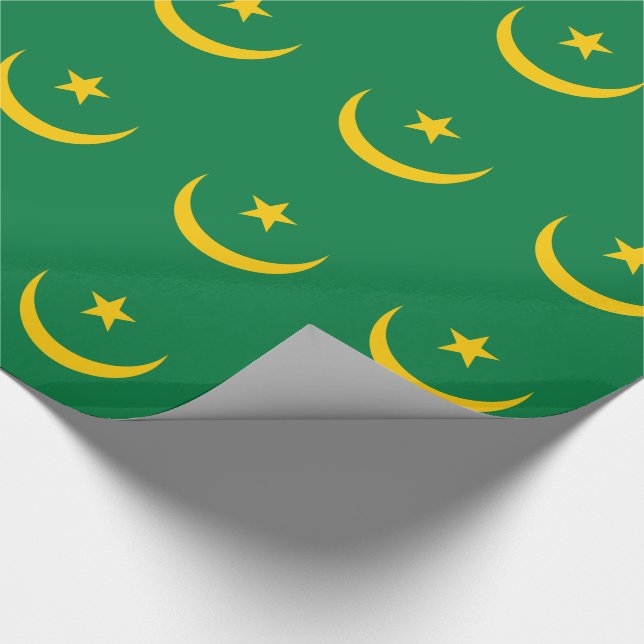 Papier Cadeau Ancien drapeau de Mauritanie (Coin)