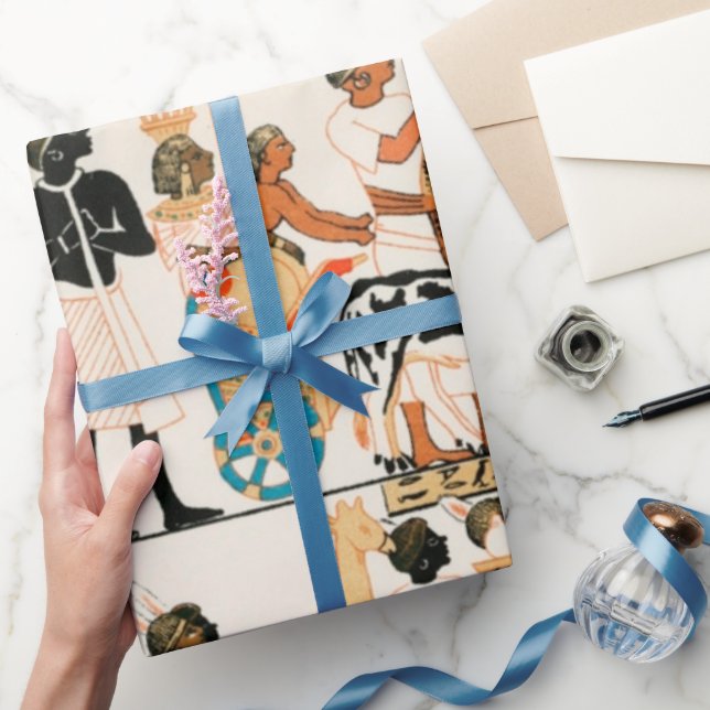 Papier Cadeau Ancien papier motif d'art égyptien (Cadeaux)
