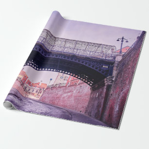 Papier Cadeau Ancien pont, pont médiéval antique, arc, archite