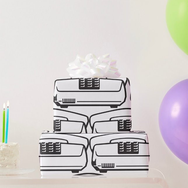Papier Cadeau Ancien symbole téléphonique (Créateur téléchargé)
