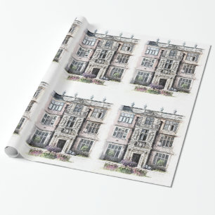 PAPIER CADEAU ANCIENNE ANGLETERRE