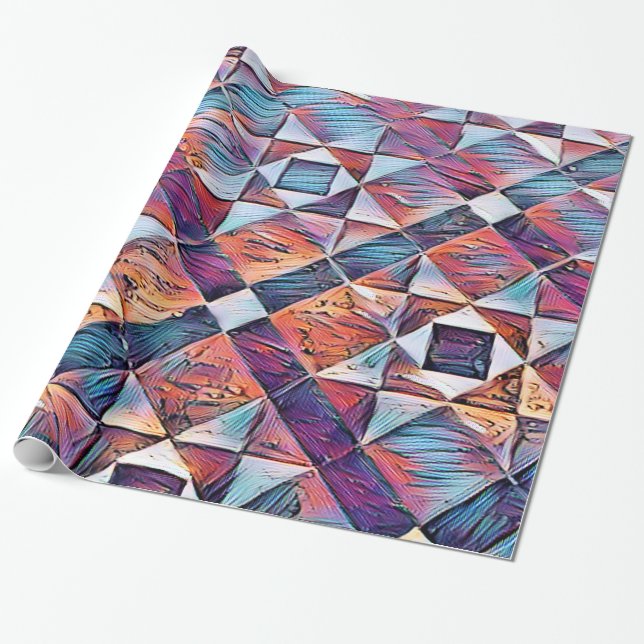 PAPIER CADEAU ANCIENNE ANGLETERRE CARRELAGE SOL (Déroulé)