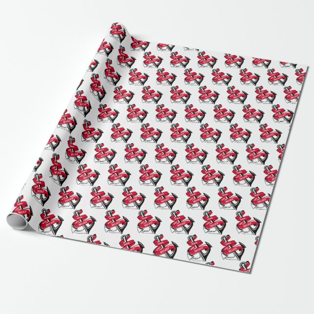 Papier Cadeau Ancre (Déroulé)