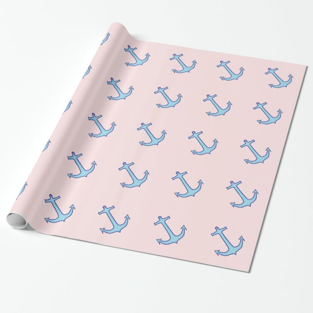 Papier Cadeau Ancres (Déroulé)