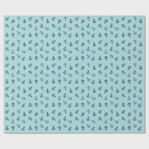 Papier Cadeau Ancres Été
