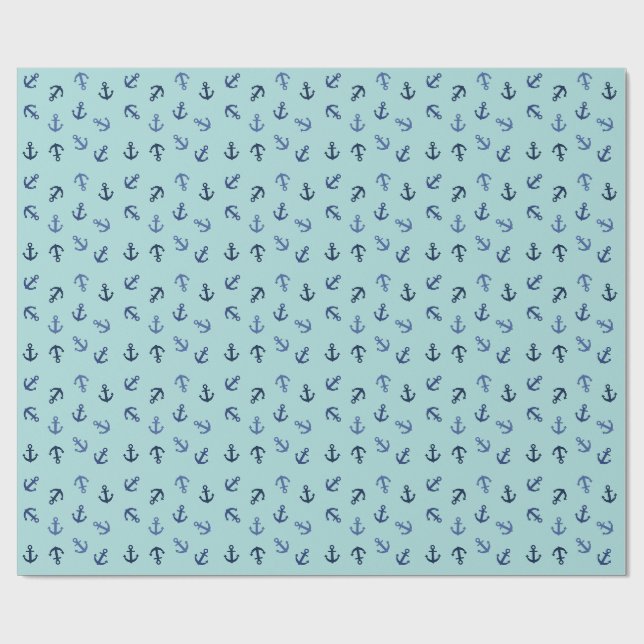 Papier Cadeau Ancres Été (Plat)