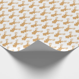 Papier Cadeau Andouillers de mâle de parties scintillantes de