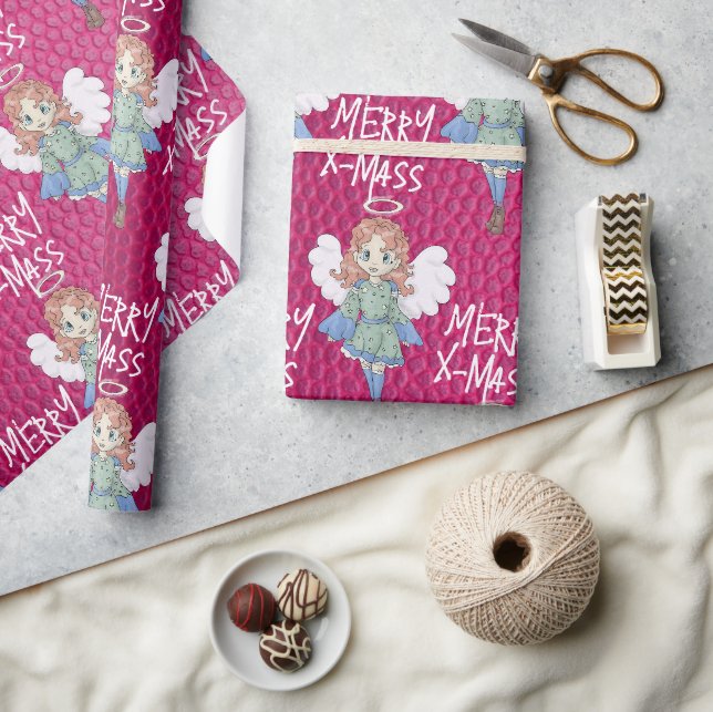 Papier Cadeau Ange de Noël (Artisanat)